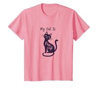 My Cat is Purr-FECT: Whimsical Feline Design for Cat Lovers T-Shirt, Kids, Pink, 4 Years