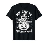 My cat is The Real Halloween Magic, Pumpkin Pet & Fur Parent T-Shirt