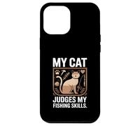 My Cat Judges My Fishing Skills Funny Angler Case for iPhone 12 Pro Max