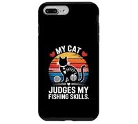 My Cat Judges My Fishing Skills Funny Angler Case for iPhone 7 Plus/8 Plus