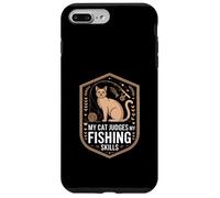My Cat Judges My Fishing Skills Funny Angler Case for iPhone 7 Plus/8 Plus