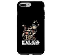 My Cat Judges My Fishing Skills Funny Angler Case for iPhone 7 Plus/8 Plus