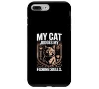 My Cat Judges My Fishing Skills Funny Angler Case for iPhone 7 Plus/8 Plus