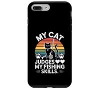 My Cat Judges My Fishing Skills Funny Angler Case for iPhone 7 Plus/8 Plus