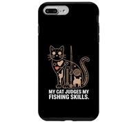 My Cat Judges My Fishing Skills Funny Angler Case for iPhone 7 Plus/8 Plus