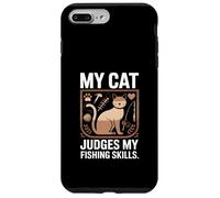 My Cat Judges My Fishing Skills Funny Angler Case for iPhone 7 Plus/8 Plus