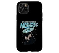 My Cat Reports To A Mothership UFO Alien men women Case for iPhone 11 Pro