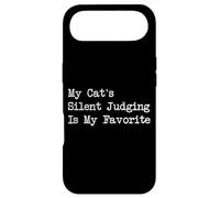 My Cat’s Silent Judging Is My Favorite Funny Pet Quote Case for iPhone Air