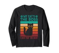 My Cat’s The Boss, I Just Pay The Rent Long Sleeve T-Shirt