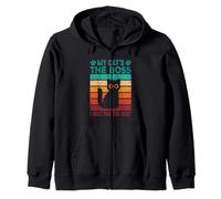 My Cat’s the Boss, I Just Pay the Rent Zip Hoodie