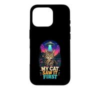 My Cat Saw It First UFO Case for iPhone 16 Pro