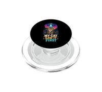 My Cat Saw It First UFO PopSockets PopGrip for MagSafe