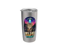 My Cat Saw It First UFO Stainless Steel Insulated Tumbler