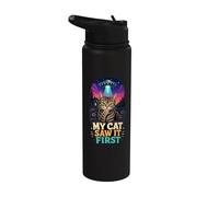 My Cat Saw It First UFO Stainless Steel Insulated Water Bottle
