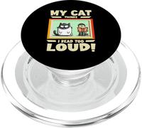 My cat thinks I read too loud PopSockets PopGrip for MagSafe