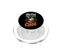 My Cat Thinks I Rock - Funny Cat Lover Design PopSockets PopGrip for MagSafe