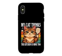 My Cat Thinks The Kitchen Is Mine Too Humor Case for iPhone X/XS