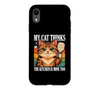 My Cat Thinks The Kitchen Is Mine Too Humor Case for iPhone XR