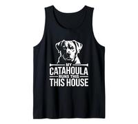 My Catahoula Runs This House Dog Saying Tank Top