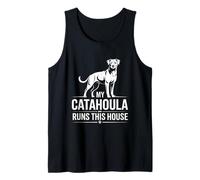 My Catahoula Runs This House Dog Saying Tank Top