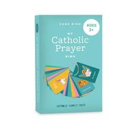 My Catholic Prayer Ring Cards - 27 Brightly Illustrated Prayer Cards with 1.5" Metal Ring - 2.5" x 4" Rounded Corners Religious Cards - Ideal Teaching Gift for Catholic Family