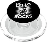 My Cello Rocks Funny Music Saying for Orchestra Cellist PopSockets PopGrip for MagSafe