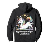 My Chakras Are Aligned Unicorn Yoga Design Pullover Hoodie