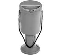 My Charity Boxes - New Rounded charity donation money box collection saving box- Coin Collection Box - Gray- Silver