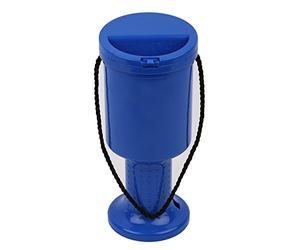 My Charity Boxes~ Pack of 10 New Rounded Donation Money Box - Suggestion Box - Coin Collection Box (Blue)