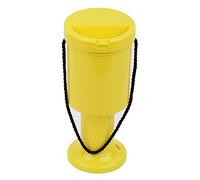 My Charity Boxes - Pack of 2 - Round Yellow Plastic Charity Collection Box - Fundraising Box