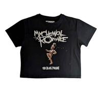 My Chemical Romance Crop Top T Shirt The Black Parade Official Womens Black M