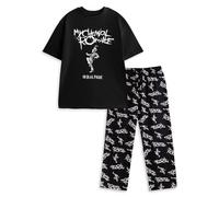 My Chemical Romance Men's Logo Short Sleeve Long Leg Pyjama Set | Black | Officially Licensed Merch | Size: Large My Chemical Romance Black L