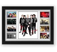 My Chemical Romance Signed Poster Print - Limited Edition Autograph Fan Gift - Collectible Memorabilia Merchandise (Framed A3 (30x40cm))