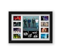 My Chemical Romance Signed Poster Print - Limited Edition Autograph Fan Gift - Collectible Memorabilia Merchandise (Framed A4 (30x21cm))