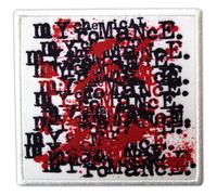 My Chemical Romance Sweet Revenge Logo Repeat Standard Printed Patch in White My Chemical Romance White