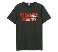 My Chemical Romance T Shirt Blood Splatter Logo new Official Unisex Charcoal