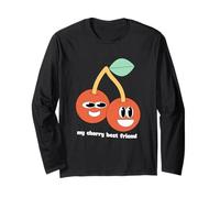 My Cherry Best Friend Fruit Pun Kawaii Funny Graphic Long Sleeve T-Shirt
