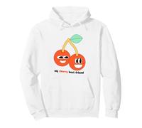 My Cherry Best Friend Fruit Pun Kawaii Funny Graphic Pullover Hoodie