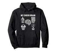 My Chess Brain, Study, Analyze, Compete Pullover Hoodie
