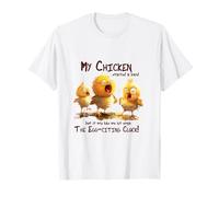 My Chicken Started A Band Egg-Citing Cluck Funny Chicks T-Shirt