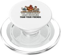 My Chickens Are Cooler Than Your Friends Poultry Silkie Mom PopSockets PopGrip for MagSafe