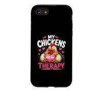 My Chickens Are My Therapy Cute Chicken Lover Hen Owner Case for iPhone SE (2020) / 7/8