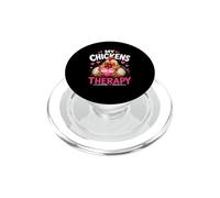 My Chickens Are My Therapy Cute Chicken Lover Hen Owner PopSockets PopGrip for MagSafe