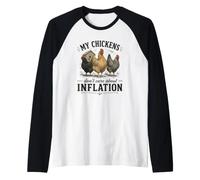 My Chickens Don't Care About Inflation Raglan Baseball Tee