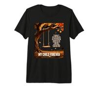 My Child Forever Empty Swing Tree Parent Love Gift Premium T-Shirt