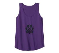 My Child Has Four Paws - Pet Lover Paw Tank Top, Women, Purple, L