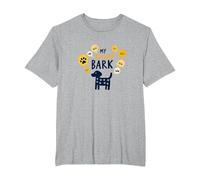 My Children Bark: Funny Dog Lover Parent Gift T-Shirt, Men's Big and Tall, Heather Grey, 2X Tall