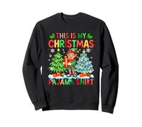 My Christmas Pajama Shirt Cute Elf Xmas Box Costume Kids Sweatshirt