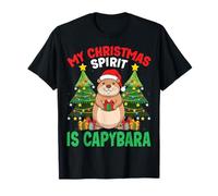 My Christmas Spirit is Capybara Xmas Lighting Tree Christmas T-Shirt