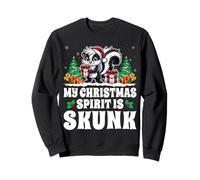 My Christmas Spirit Is Skunk - Funny Skunk Lover Xmas Sweatshirt